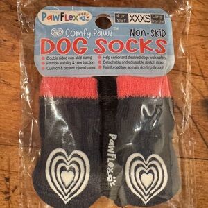 Comfy Paws Protect Dog Socks - pink and navy